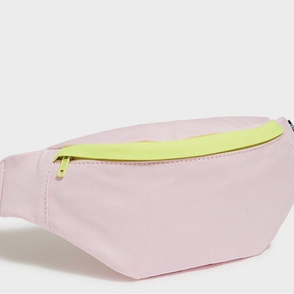 J. Crew Pink Crossbody Bag with Yellow Accent